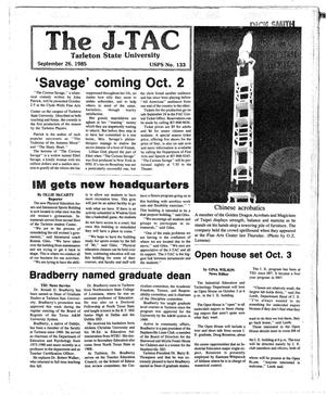 Primary view of The J-TAC (Stephenville, Tex.), Ed. 1 Thursday, September 26, 1985