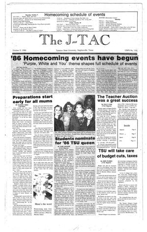 Primary view of The J-TAC (Stephenville, Tex.), Ed. 1 Thursday, October 9, 1986