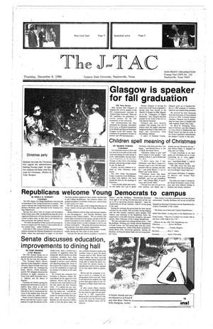 Primary view of The J-TAC (Stephenville, Tex.), Ed. 1 Thursday, December 4, 1986
