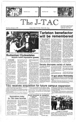 Primary view of The J-TAC (Stephenville, Tex.), Ed. 1 Thursday, February 5, 1987