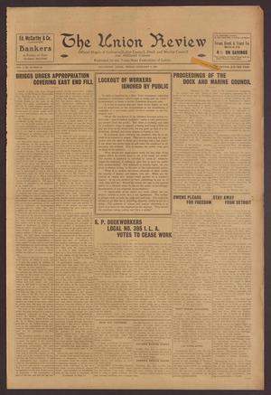 Primary view of object titled 'The Union Review (Galveston, Tex.), Vol. 1, No. 42, Ed. 1 Friday, February 6, 1920'.