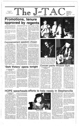 Primary view of The J-TAC (Stephenville, Tex.), Ed. 1 Thursday, March 31, 1988