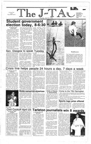Primary view of The J-TAC (Stephenville, Tex.), Ed. 1 Thursday, April 14, 1988