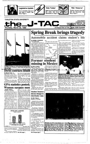 Primary view of The J-TAC (Stephenville, Tex.), Ed. 1 Thursday, March 30, 1989