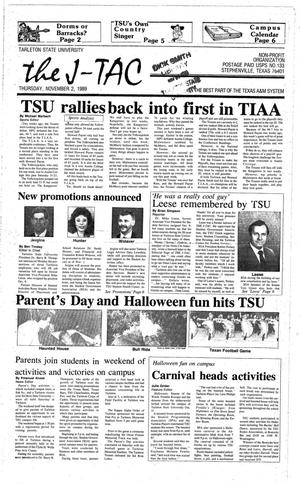 Primary view of The J-TAC (Stephenville, Tex.), Ed. 1 Thursday, November 2, 1989