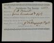 Text: [Confederate Tax Receipt for J M. Prewitt, 1862]
