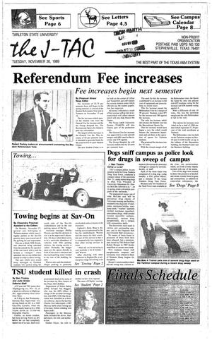 Primary view of The J-TAC (Stephenville, Tex.), Ed. 1 Thursday, November 30, 1989