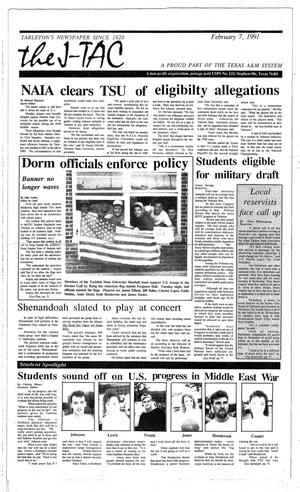 Primary view of The J-TAC (Stephenville, Tex.), Ed. 1 Thursday, February 7, 1991