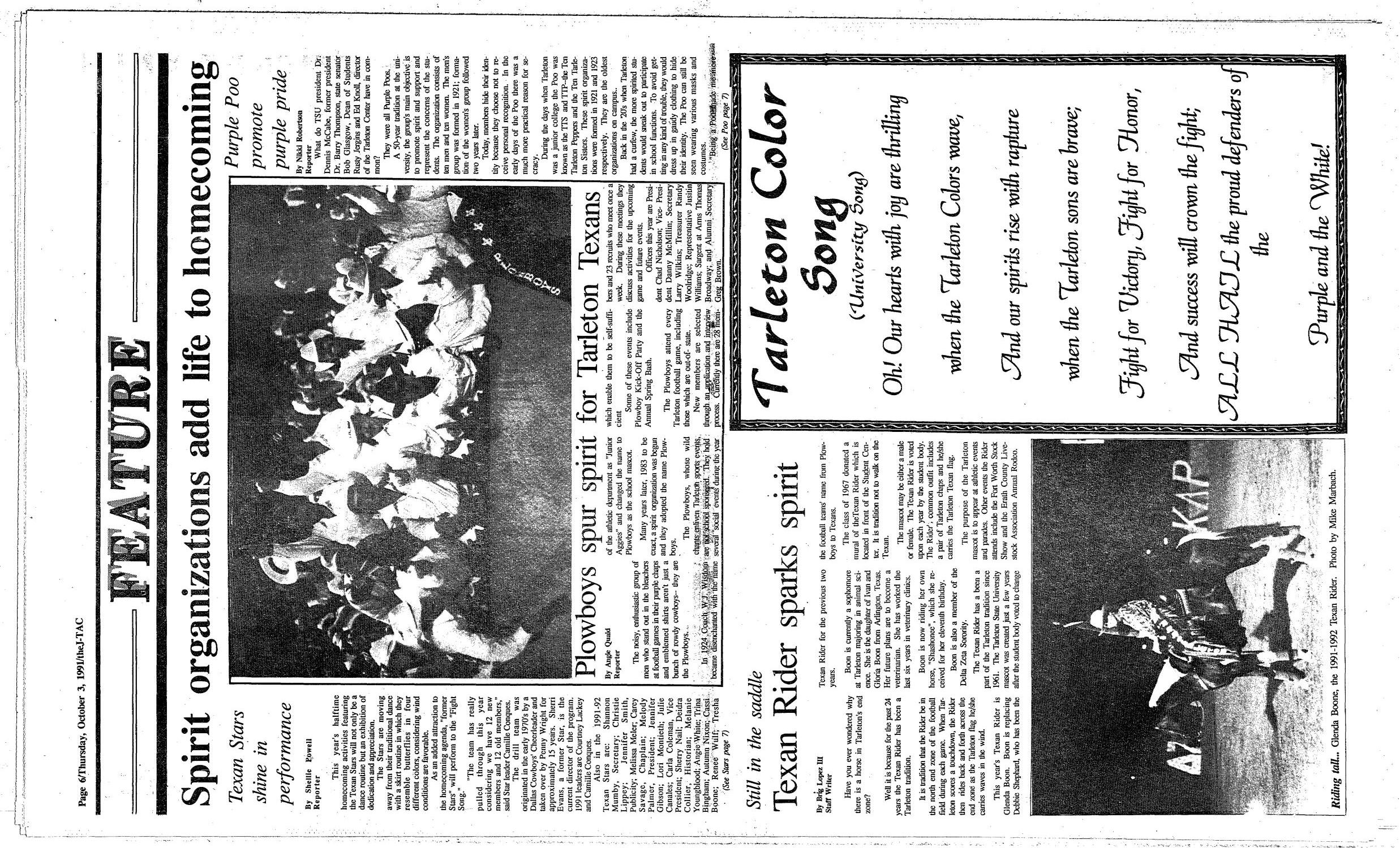 The J-TAC (Stephenville, Tex.), Ed. 1 Thursday, October 3, 1991
                                                
                                                    [Sequence #]: 6 of 10
                                                