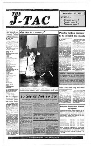 Primary view of The J-TAC (Stephenville, Tex.), Ed. 1 Thursday, November 12, 1992