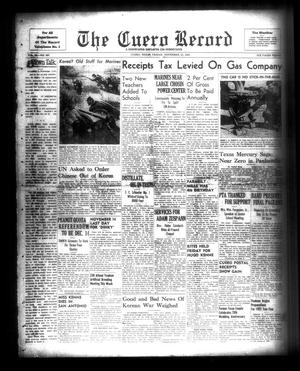 Primary view of object titled 'The Cuero Record (Cuero, Tex.), Vol. 56, No. 307, Ed. 1 Friday, November 10, 1950'.