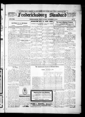 Primary view of object titled 'Fredericksburg Standard (Fredericksburg, Tex.), Vol. 13, No. 8, Ed. 1 Saturday, November 8, 1919'.