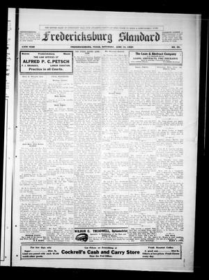 Primary view of object titled 'Fredericksburg Standard (Fredericksburg, Tex.), Vol. 13, No. 39, Ed. 1 Saturday, June 19, 1920'.