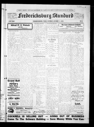 Primary view of object titled 'Fredericksburg Standard (Fredericksburg, Tex.), Vol. 15, No. 2, Ed. 1 Saturday, October 1, 1921'.