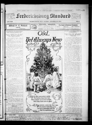 Primary view of object titled 'Fredericksburg Standard (Fredericksburg, Tex.), Vol. 15, No. 14, Ed. 1 Saturday, December 24, 1921'.