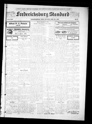 Primary view of object titled 'Fredericksburg Standard (Fredericksburg, Tex.), Vol. 15, No. 32, Ed. 1 Saturday, April 29, 1922'.