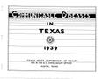 Report: Communicable Diseases in Texas: 1939