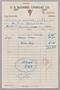 Text: [Invoice for Luggage Carriers and Cargo Cases, August 8, 1953]