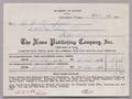 Text: [Invoice for the News Publishing Company, Inc., April 7, 1956]