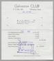 Text: [Monthly Bill for Galveston Country Club: July 1953]