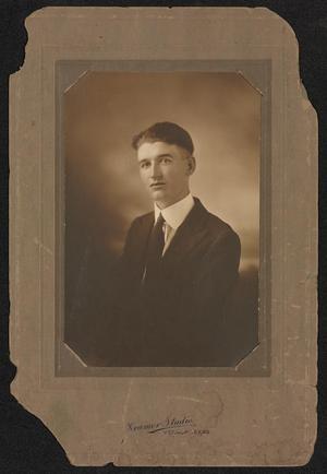 Primary view of object titled '[Portrait of an Unknown Man in a Suit and Tie]'.