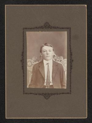 Primary view of object titled '[Portrait of an Unknown Boy in a Suit]'.