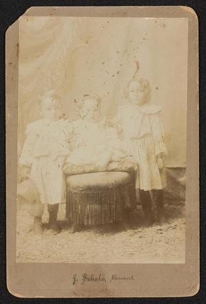Primary view of object titled '[Portrait of Three Unknown Children]'.