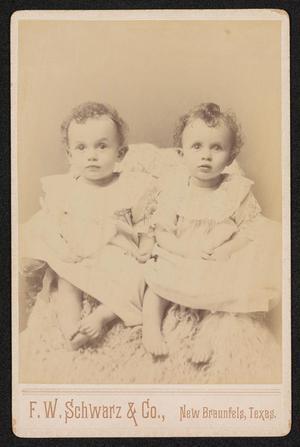 Primary view of object titled '[Portrait of Louise and Helen Classen]'.