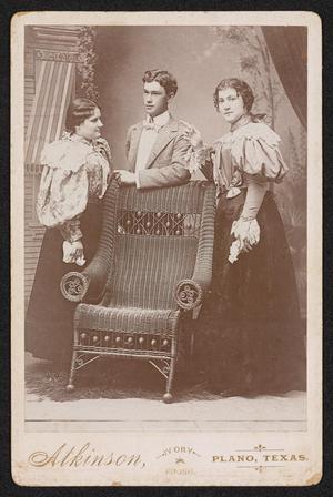 Primary view of object titled '[Portrait of Three Unknown People]'.