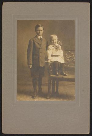 Primary view of object titled '[Portrait of William Carey Thornberry and Milo Lancaster Thornberry]'.