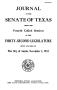 Legislative Document: Journal of the Senate of Texas being the Fourth Called Session of the…