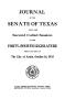 Thumbnail image of item number 1 in: 'Journal of the Senate of Texas being the Second Called Session of the Forty-Fourth Legislature'.