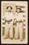 Postcard: [Portrait of Waco Cowboys in Front of American Flag]