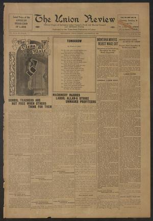 Primary view of object titled 'The Union Review (Galveston, Tex.), Vol. 10, No. 33, Ed. 1 Friday, December 28, 1928'.