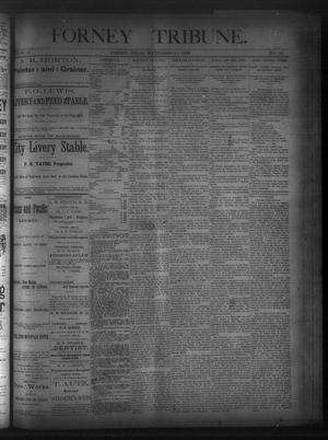 Primary view of object titled 'Forney Tribune. (Forney, Tex.), Vol. 2, No. 14, Ed. 1 Wednesday, September 17, 1890'.