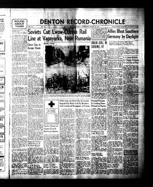 Primary view of object titled 'Denton Record-Chronicle (Denton, Tex.), Vol. 41, No. 184, Ed. 1 Thursday, March 16, 1944'.