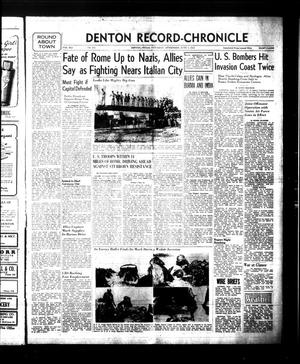 Primary view of object titled 'Denton Record-Chronicle (Denton, Tex.), Vol. 41, No. 252, Ed. 1 Saturday, June 3, 1944'.