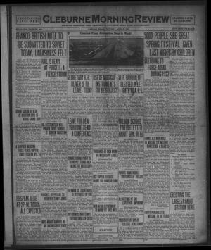 Primary view of object titled 'Cleburne Morning Review (Cleburne, Tex.), Ed. 1 Saturday, April 29, 1922'.