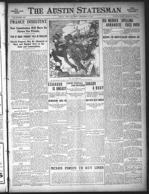Primary view of object titled 'The Austin Statesman (Austin, Tex.), Ed. 1 Saturday, December 15, 1906'.