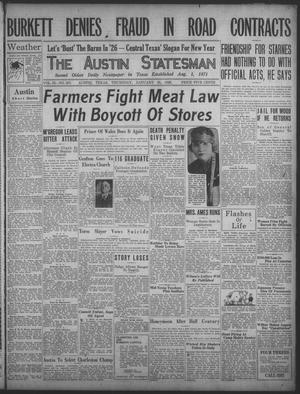 Primary view of object titled 'The Austin Statesman (Austin, Tex.), Vol. 55, No. 207, Ed. 1 Thursday, January 28, 1926'.