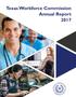 Report: Texas Workforce Commission Annual Report 2017