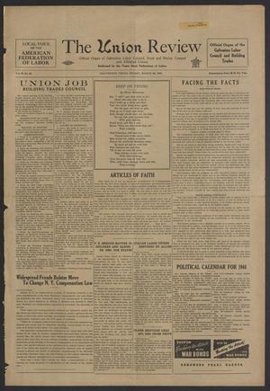 Primary view of object titled 'The Union Review (Galveston, Tex.), Vol. 24, No. 49, Ed. 1 Friday, March 24, 1944'.
