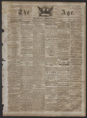 Primary view of object titled 'The Age. (Houston, Tex.), Vol. 5, No. 165, Ed. 1 Wednesday, January 5, 1876'.