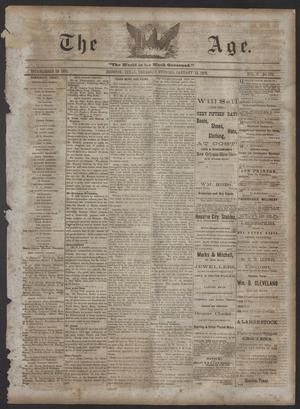 Primary view of object titled 'The Age. (Houston, Tex.), Vol. 5, No. 172, Ed. 1 Thursday, January 13, 1876'.