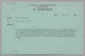 Primary view of [Message from D. W. Kempner to IHK, RLK, and HLK; May 28, 1954]