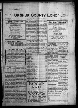 Primary view of object titled 'Upshur County Echo (Gilmer, Tex.), Vol. 24, No. 48, Ed. 1 Tuesday, September 20, 1921'.