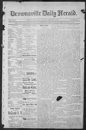 Primary view of object titled 'Brownsville Daily Herald (Brownsville, Tex.), Vol. NINE, No. 159, Ed. 1, Monday, January 7, 1901'.
