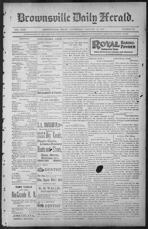 Primary view of object titled 'Brownsville Daily Herald (Brownsville, Tex.), Vol. NINE, No. 167, Ed. 1, Wednesday, January 16, 1901'.