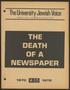 Journal/Magazine/Newsletter: The University Jewish Voice, February 6, 1972