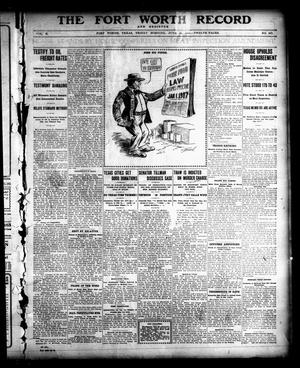 Primary view of object titled 'The Fort Worth Record and Register (Fort Worth, Tex.), Vol. 10, No. 257, Ed. 1 Friday, June 29, 1906'.